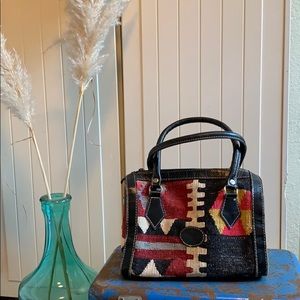 Woven vintage purse